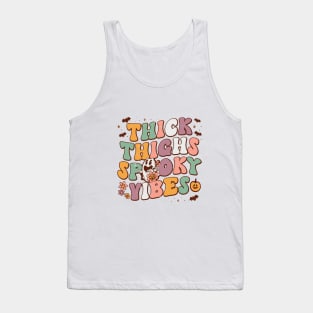 Thick Thighs Spooky Vibes Tank Top